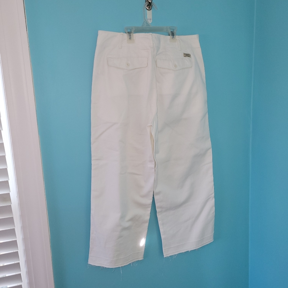 NWT Polo Ralph Lauren White Boy Crop Chino sz. 8 - Picture 5 of 11